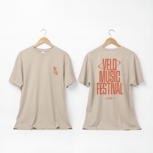 TAN PREMIUM TEE (ORANGE FONT)